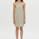 Camilla And Marc Phostre Halter Mini Dress in Sand - styled look