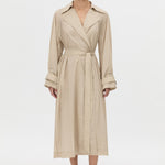 Camilla And Marc Pietro Full Length Sheer Trench in Stone - styled look
