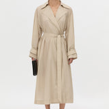 Camilla And Marc Pietro Full Length Sheer Trench in Stone - outfit inspiration