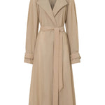 Camilla And Marc Pietro Full Length Sheer Trench in Stone