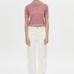 Camilla And Marc Soleo Textured Knit Tshirt in Watermelon - styled look