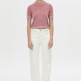 Camilla And Marc Soleo Textured Knit Tshirt in Watermelon - styled look
