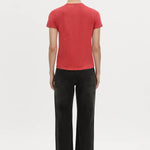 Camilla And Marc Sparrow Graphic Neat Fit Tee in Red and Black - close up