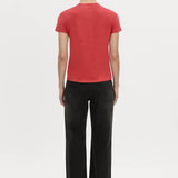 Camilla And Marc Sparrow Graphic Neat Fit Tee in Red and Black - close up