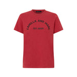 Camilla And Marc Sparrow Graphic Neat Fit Tee in Red and Black
