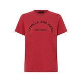 Camilla And Marc Sparrow Graphic Neat Fit Tee in Red and Black