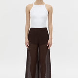 Camilla And Marc Tessara Pant in Chocolate - side view