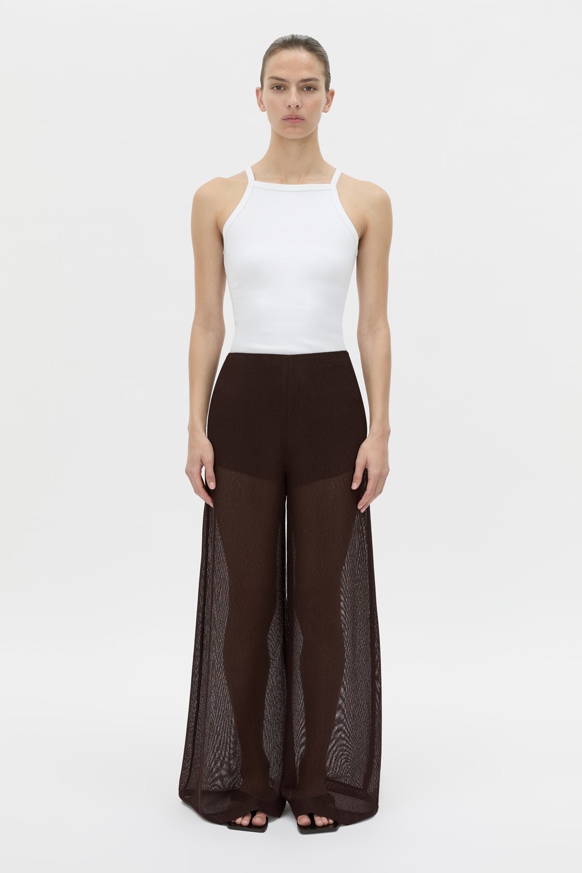 Camilla And Marc Tessara Pant in Chocolate - side view