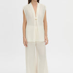 Camilla And Marc Tessara Top in Cream - side view