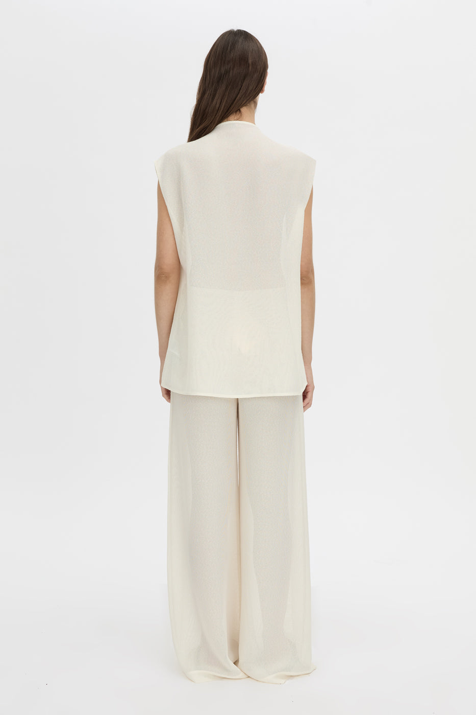 Camilla And Marc Tessara Top in Cream - close up