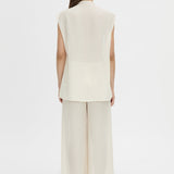 Camilla And Marc Tessara Top in Cream - close up