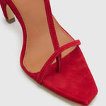 Camilla And Marc Wave Mule in Red - side view