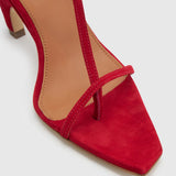 Camilla And Marc Wave Mule in Red - side view