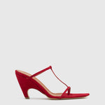 Camilla And Marc Wave Mule in Red - outfit inspiration