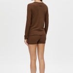 Camilla and Marc Amara Long Sleeve Top in Chocolate