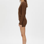Camilla and Marc Amara Long Sleeve Top in Chocolate