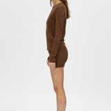 Camilla and Marc Amara Long Sleeve Top in Chocolate