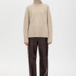 Camilla and Marc Selita Leather Pant in Burgundy