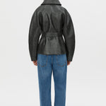 Camilla and Marc Oreno Croc Belted Jacket in Charcoal - styled look