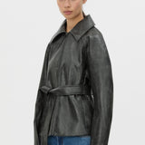 Camilla and Marc Oreno Croc Belted Jacket in Charcoal - outfit inspiration