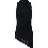 Camilla and Marc Dune Fringe Top in Black