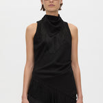 Camilla and Marc Dune Fringe Top in Black - outfit inspiration