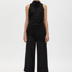 Camilla and Marc Dune Fringe Top in Black - side view