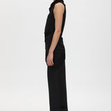 Camilla and Marc Dune Fringe Top in Black - detail view