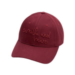 Camilla and Marc Maren Embroidered Cap in Burgundy