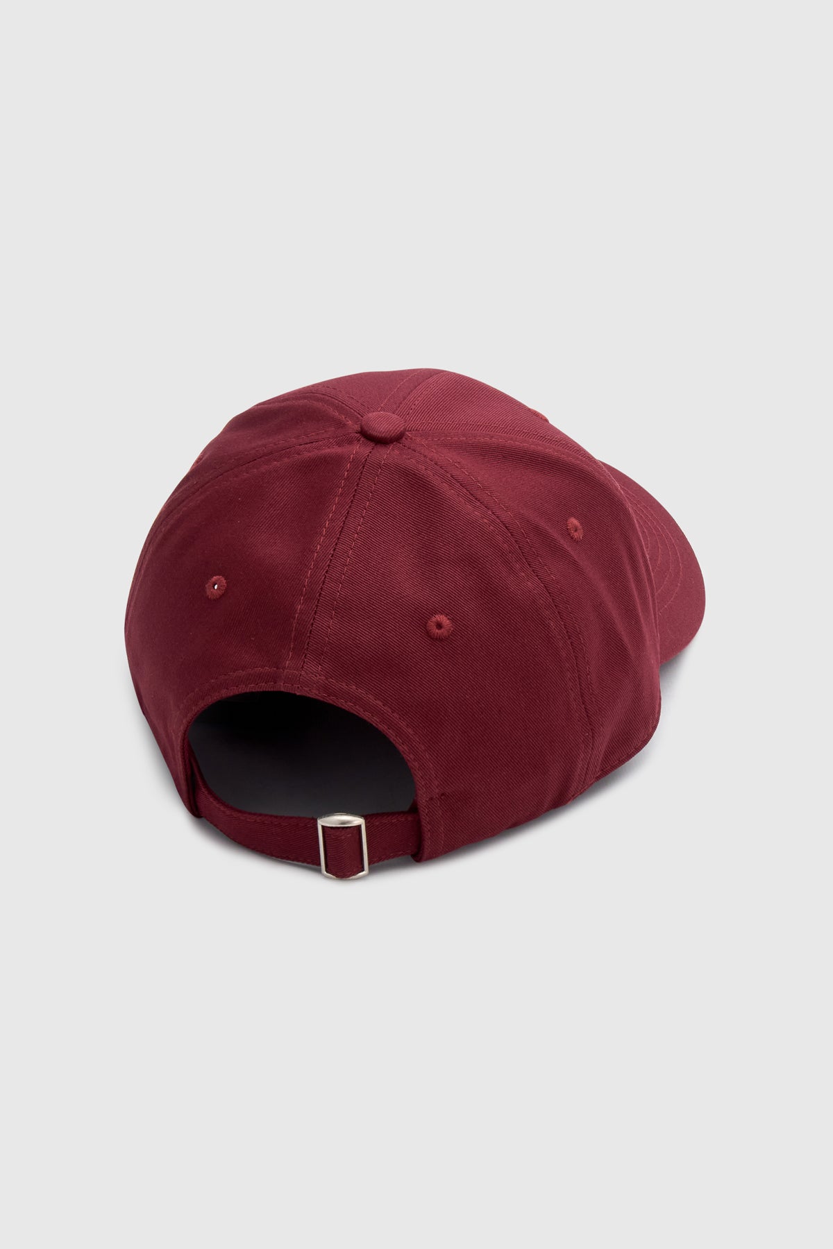 Camilla and Marc Maren Embroidered Cap in Burgundy - detail view