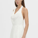 Camilla and Marc Aubrey Denim Mini Dress in White Neps