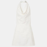 Camilla and Marc Aubrey Denim Mini Dress in White Neps