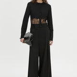 Camilla And Marc Cayana Lace Knit Cardigan in Black