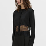 Camilla And Marc Cayana Lace Knit Cardigan in Black