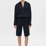 Camilla And Marc Lourdes Check Soft Short in Navy