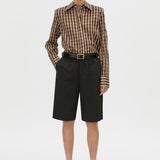 Camilla And Marc Mannix Shirt in Chocolate Check