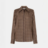 Camilla And Marc Mannix Shirt in Chocolate Check