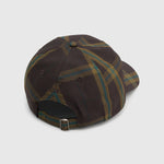 Camilla And Marc Winton Check Logo Cap in Espresso Check - detail view