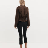 Harris Tapper Capri Trouser in Black - detail view