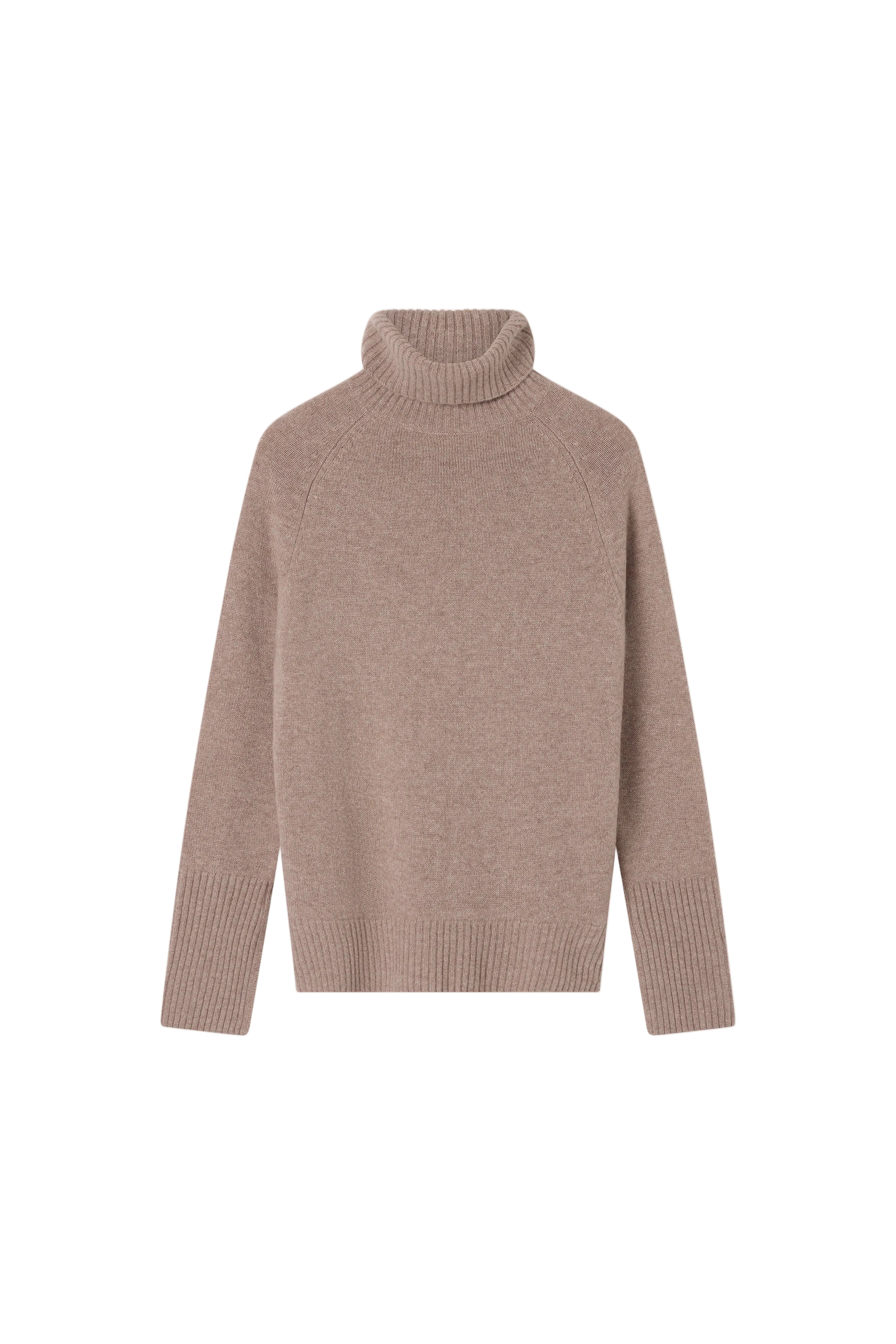 Lee Mathews Cashmere Turtleneck in Chestnut