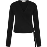 St Agni Cashmere Wrap Cardigan in Black
