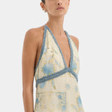 Sir Cecile Halter Top in Eira Butter