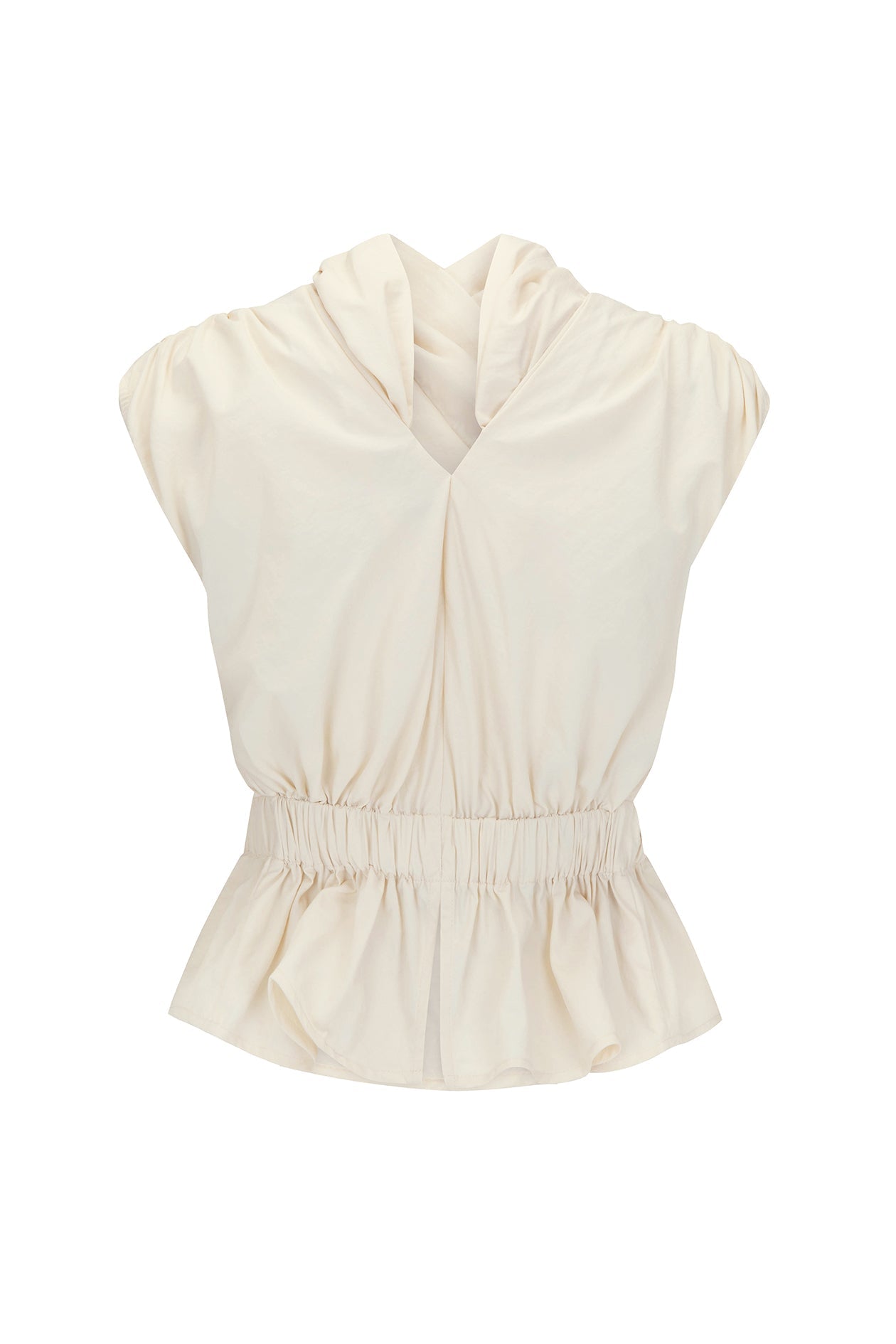 Harris Tapper Chaimberlain Top in Ivory - close up