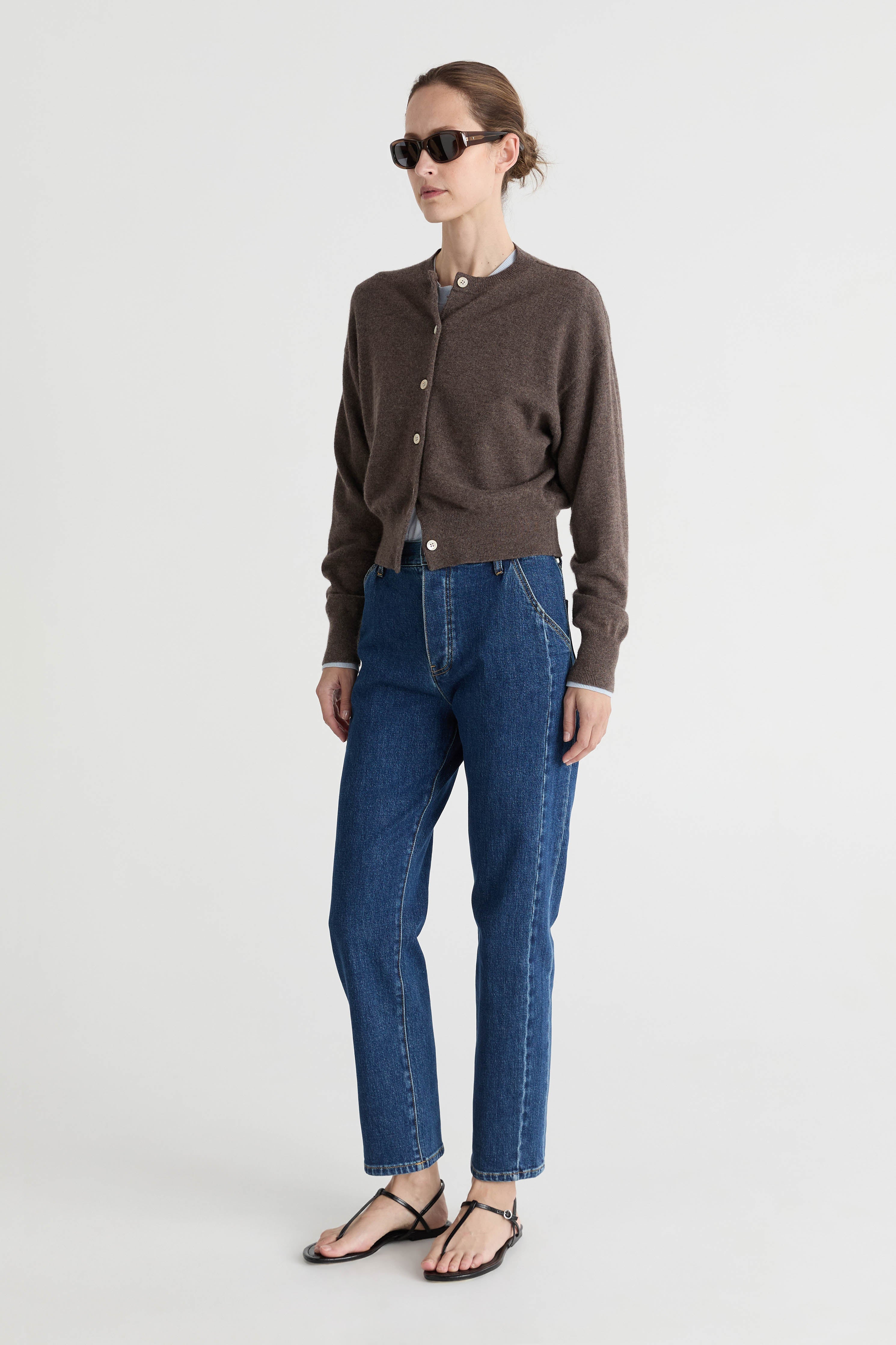 Friends With Frank The Chloe Cardigan in Rye - styled look