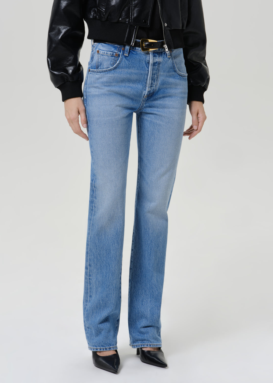 Citizens Of Humanity 90s French High Rise Straight Long Jean in London - outfit inspiration