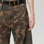 Citizens Of Humanity Flight Pant in Camo - close up