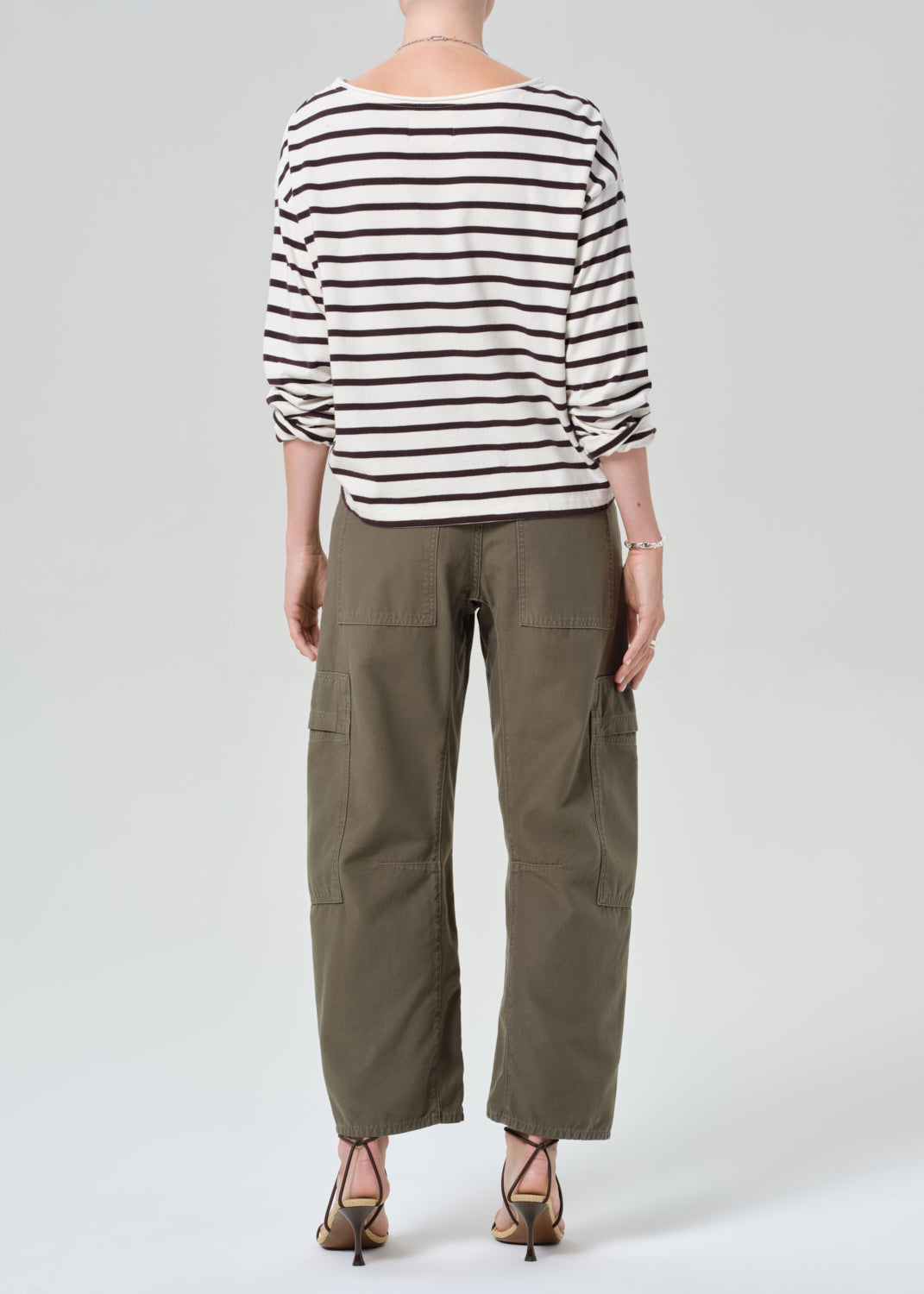 Citizens Of Humanity Marcelle Low Slung Easy Cargo in Dogwood - detail view