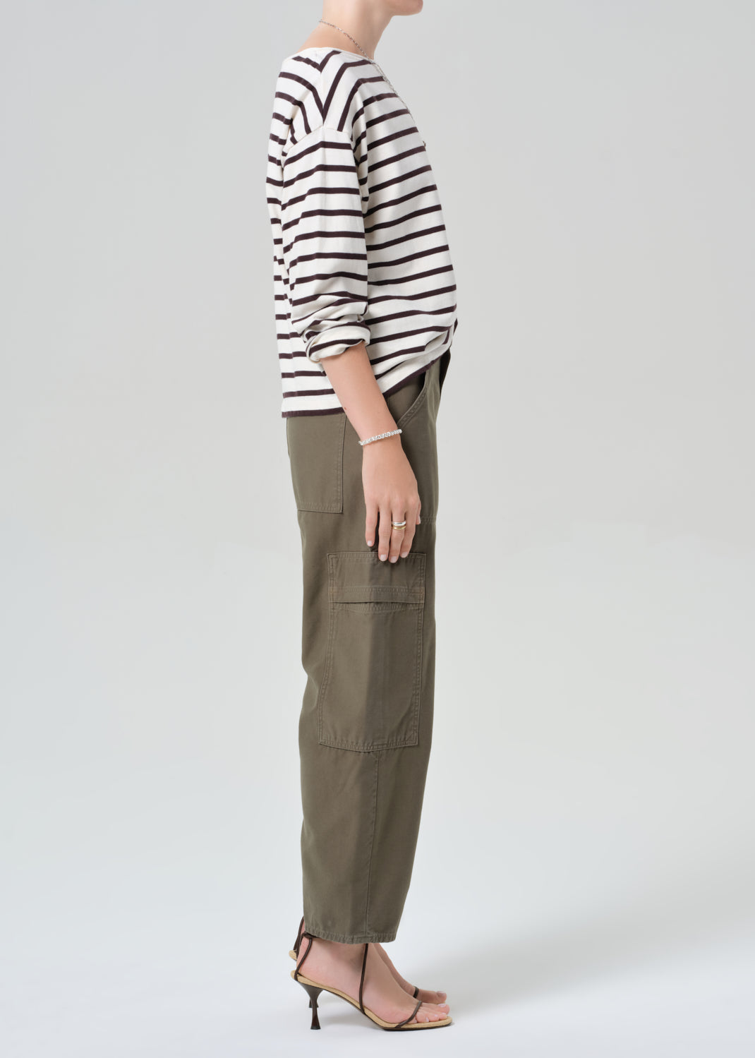 Citizens Of Humanity Marcelle Low Slung Easy Cargo in Dogwood - styled look