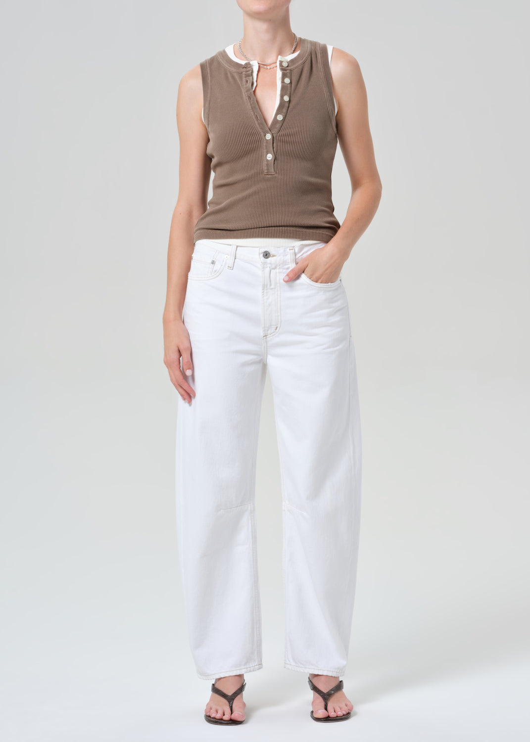 Citizens Of Humanity Miro Relaxed Jean in Soft White - side view