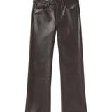 Citizens Of Humanity Genova Low Rise Boot in Leather in Chocolate Dark Brown